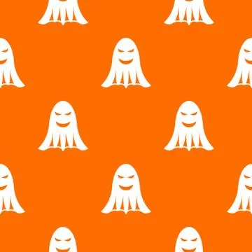Ghost pattern seamless Stock Illustration