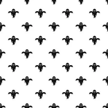 Ghost pattern, simple style Stock Illustration