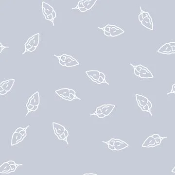 Ghost pepper line seamless pattern Stock Illustration