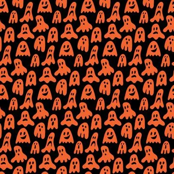 Ghost phantom bogey seamless pattern for design, eps 10 vector illustration Illustrazione stock