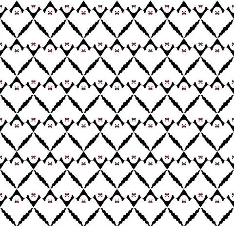 Ghost pixel art pattern seamless. Spooky cartoon pixelated background. 8 bit  Illustrazione stock