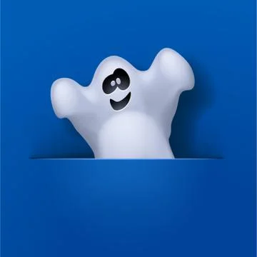 Ghost in pocket Stock Illustration