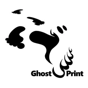 Ghost Print vector illustration Stock Illustration
