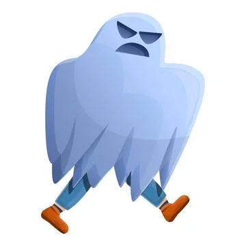 Ghost quest icon, cartoon style Stock Illustration