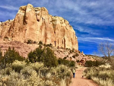 Ghost Ranch trail 写真素材