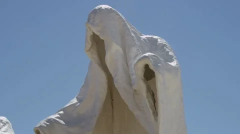 Ghost Sculpture Stock Footage 41603017
