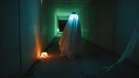 The Ghost Is Searching For Something Stock Photos