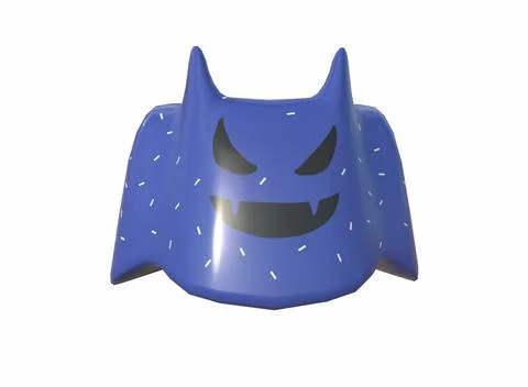 Ghost-shaped candy on a white background 3d-rendering Stock-Illustration