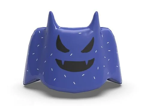 Ghost-shaped candy on a white background 3d-rendering 스톡 일러스트