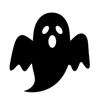 Ghost silhouette Illustrazione stock