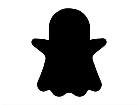Ghost silhouette vector art Stock Illustration