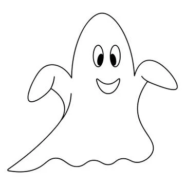 Ghost. Sketch. Bringing. Vector illustration. Stock Illustration