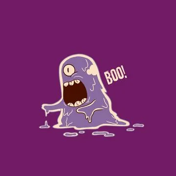 The Ghost Slime Stock Illustration