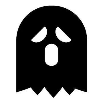 Ghost solid icon. Phantom vector illustration isolated on white. Wraith glyph Stock-Illustration