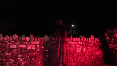 Ghost standing by wall 動画素材 106190028