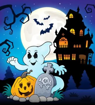 Ghost subject image Stock Illustration
