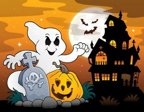 Ghost subject image Stock Illustration