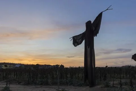 Ghost at sunset Stock Photos