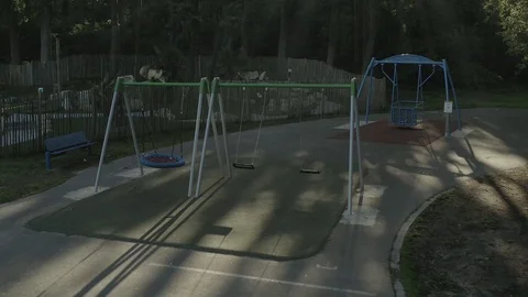 Ghost on a swing 2 (Fort-Louis, France) d-log Stock Footage 116172740