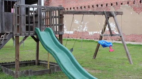 Ghost Swing Set Video stock 48784584