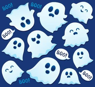 Ghost thematics image Stock-Illustration