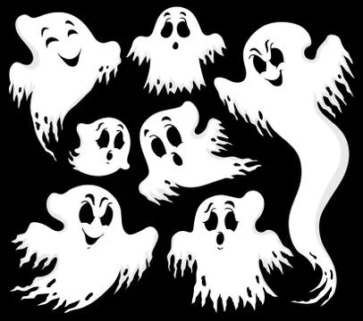 Ghost topic image - illustration. Illustrazione stock