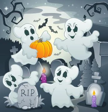 Ghost topic image - illustration. Stock Illustration