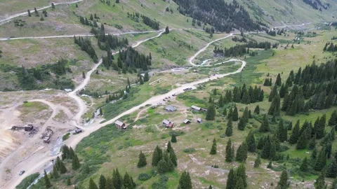 Ghost Town of Animas Forks Stock Footage 287115955