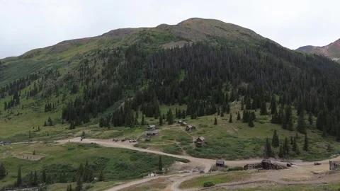 Ghost Town of Animas Forks Stock Footage 287121185