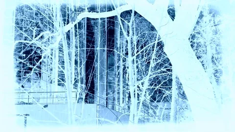 Ghost Town On The Front View With Camera Turn Stock Footage 84067113