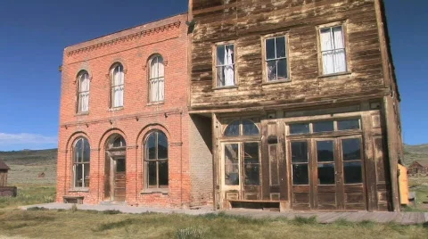 Ghost Town Hotel Stock Footage 519521