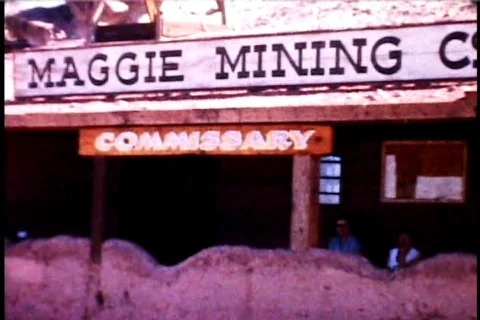 Ghost Town Mining 1950's part 2 Stock Footage 711972