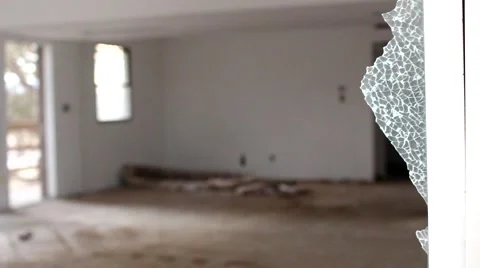 Ghost Town (rack focus through window) 動画素材 47492664