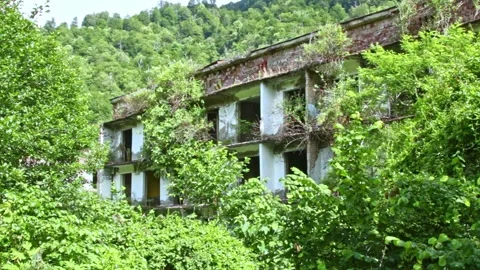 Ghost town,the scenery for the series lost of us Stock Footage 245022982
