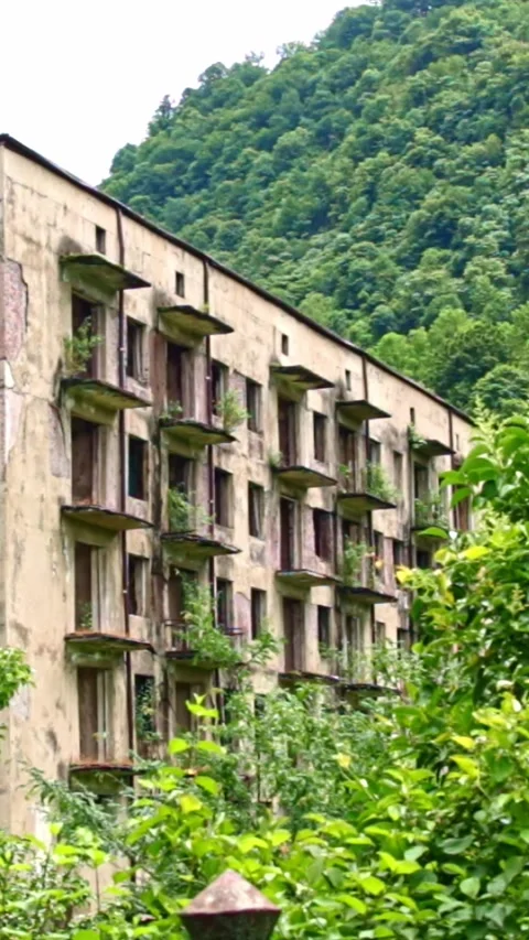 Ghost town,the scenery for the series lost of us Stock Footage 245083017