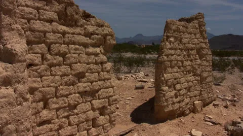 Ghost town, Terlingua, TX 7 Stock Footage 25288885