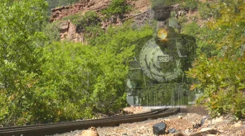 Ghost train Stock Footage 7760562