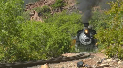 Ghost train Stock Footage 10363900