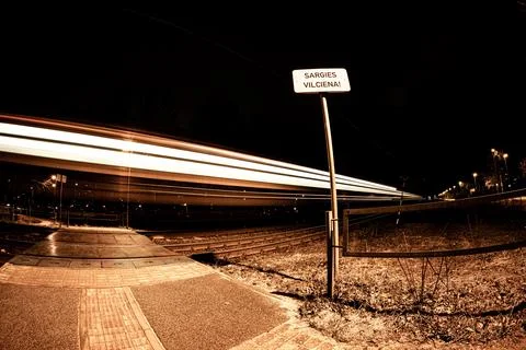 Ghost train. Stock Photos