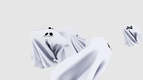 Ghost Transition with transparent (alpha) background Stock Footage 252048099