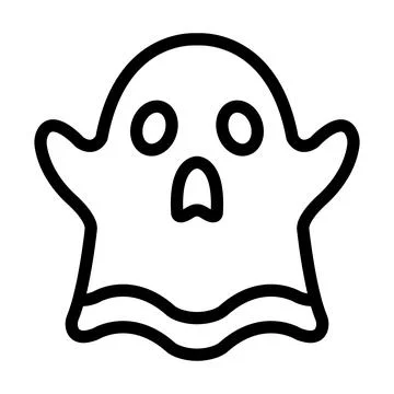 Ghost Vector Icon Design Illustration Stock Illustration