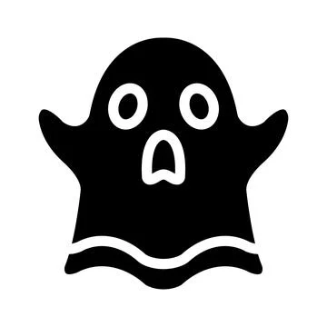 Ghost Vector Icon Design Illustration Illustrazione stock