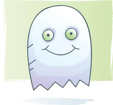Ghost watercolor Stock Illustration