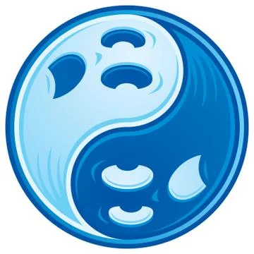 Ghost Yin Yang Stock Illustration