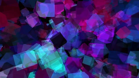 GhostCubesinSpace Video stock 171593945