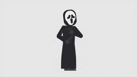 Ghostface Coughing Video stock 205059106