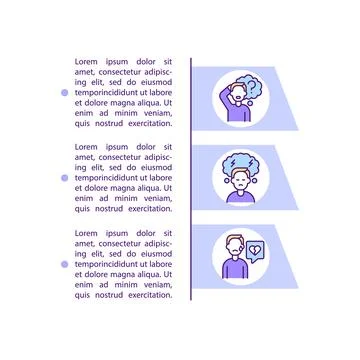 Ghosting consequences concept line icons with text Stock Illustration