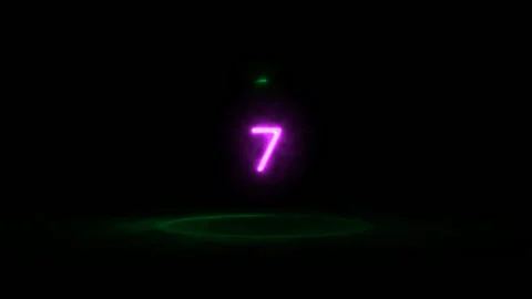 Ghostly countdown 10 seconds Stock Footage 155118657