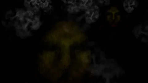 Ghostly Creatures and Fog Faces Video stock 33421937