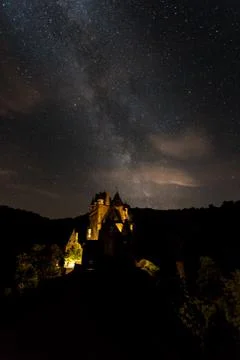 Ghostly Eltz Castle Stock Photos